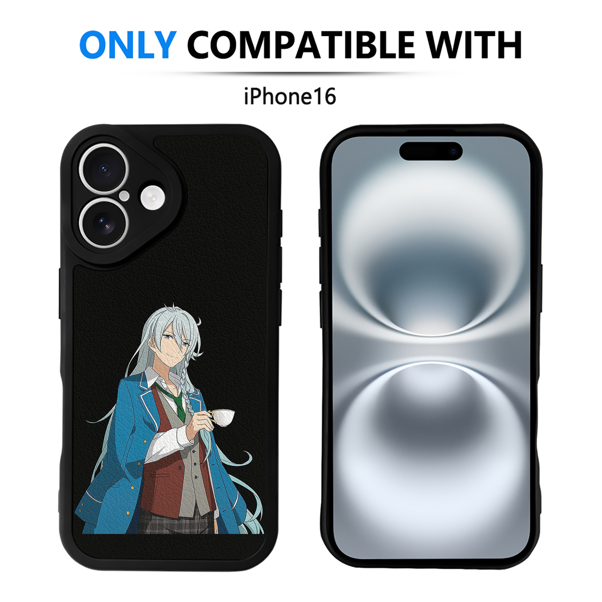 （画像用） あんさんぶるスターズ! Ensemble Stars 【iPhone 16シリーズ対応】シリコンスマホケース（レザー調） 材質：シリコン